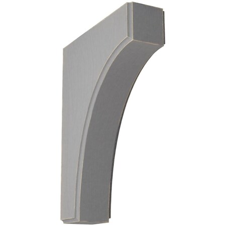 Ekena Millwork 1 3/4"W x 6"D x 8"H Clarksville Wood Vintage Decor Bracket, Pebble Grey BKTWD02X06X08CVPG